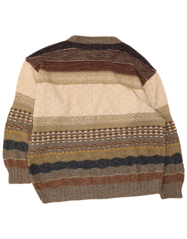 Fiume Womens IT 50 XL Multicoloured Striped Cotton
