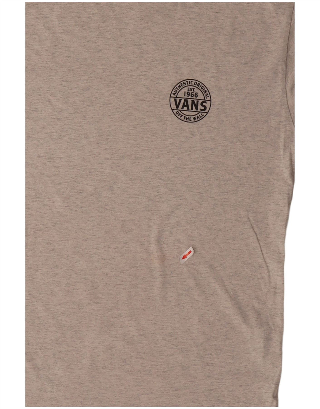 VANS Mens Classic Fit Graphic T-Shirt Top Medium Grey Flecked Cotton