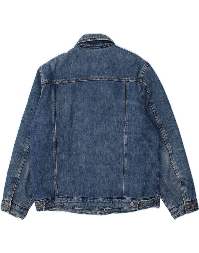 VINTAGE Mens Denim Jacket UK 40 Large Blue Cotton Vintage Vintage and Second-Hand Vintage from Messina Hembry 