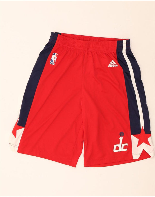 Adidas Boys Washington Wizards Sport Shorts 13-14 Years Red Colourblock