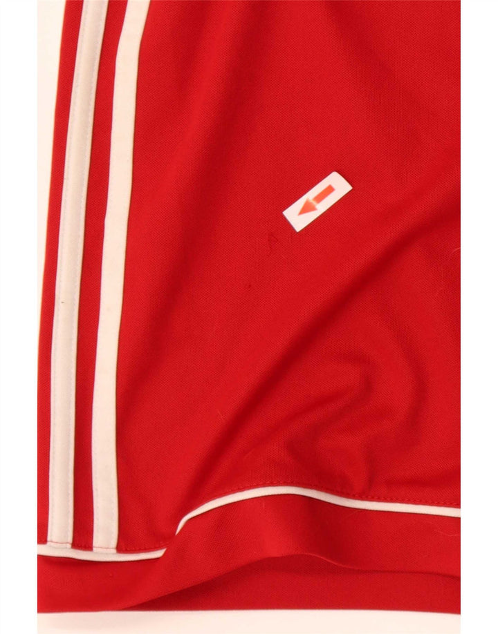 Adidas Mens Climalite Sport Shorts Small Red Polyester
