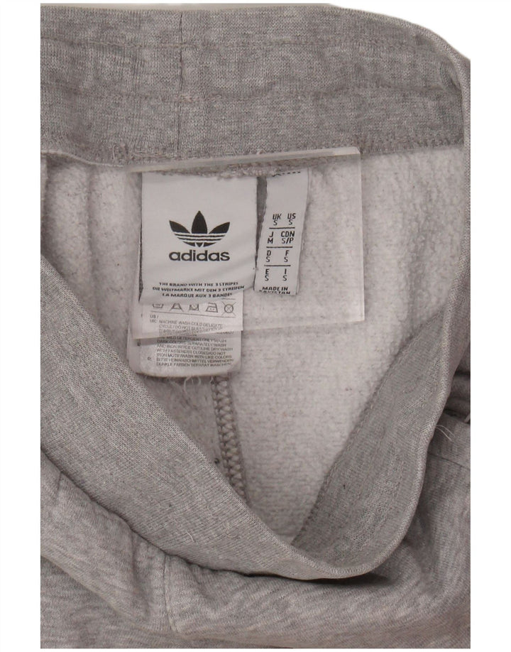 ADIDAS Mens Tracksuit Trousers Joggers Small  Grey Cotton