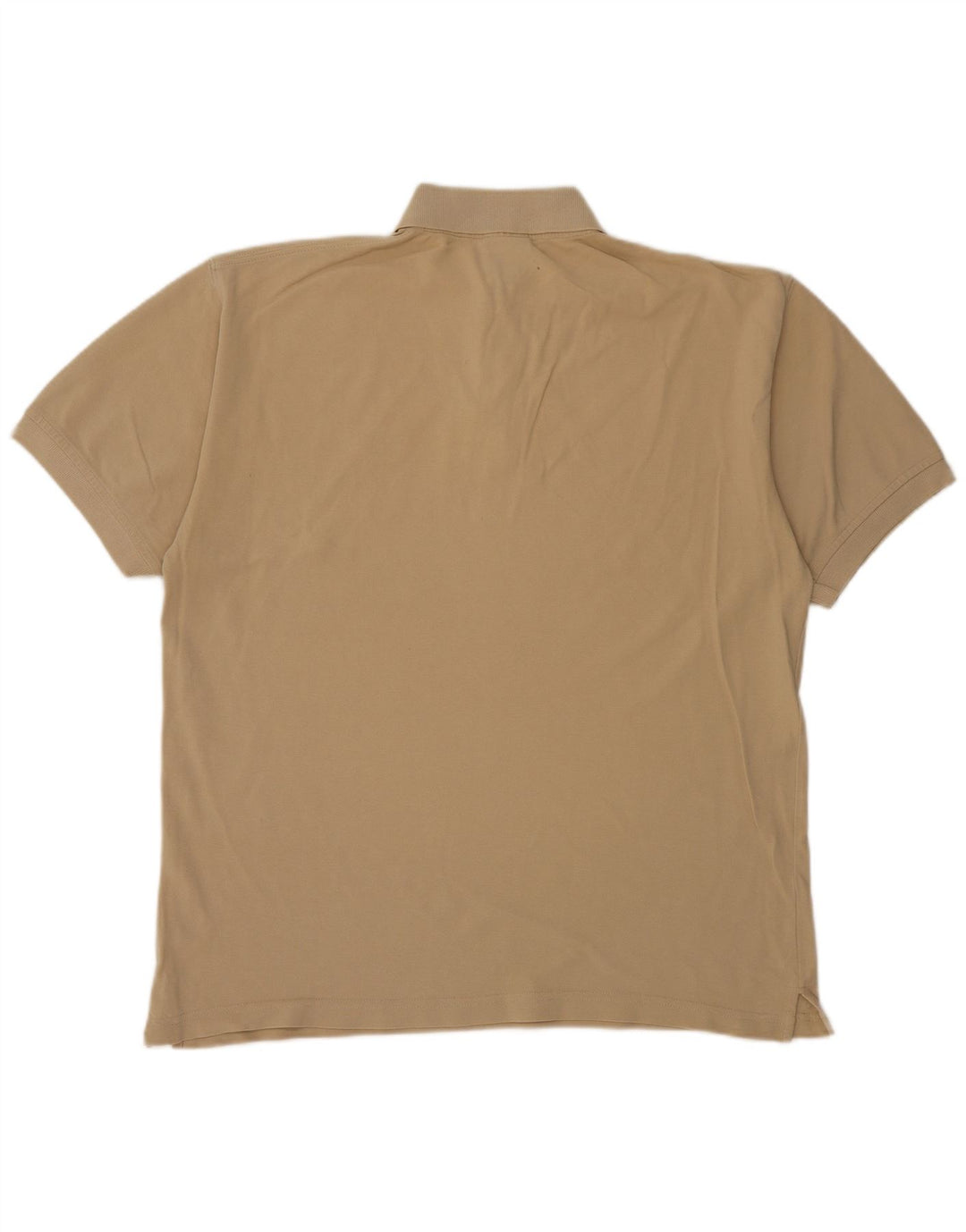 REEBOK Mens Polo Shirt Medium Beige Cotton