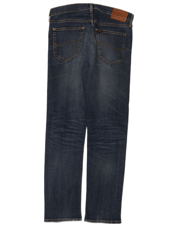 Lee Mens Daren Straight Jeans W30 L30 Navy Blue Cotton