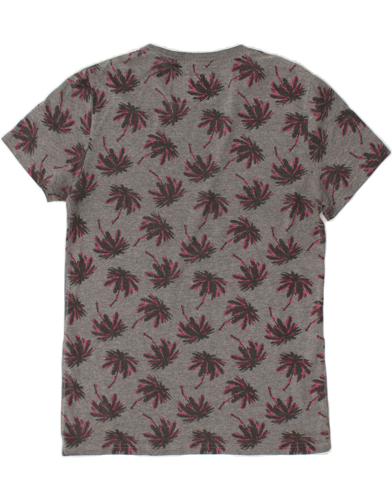 SUPERDRY Mens Graphic T-Shirt Top Medium Grey Floral Cotton Hawaiian | Vintage Superdry | Thrift | Second-Hand Superdry | Used Clothing | Messina Hembry 