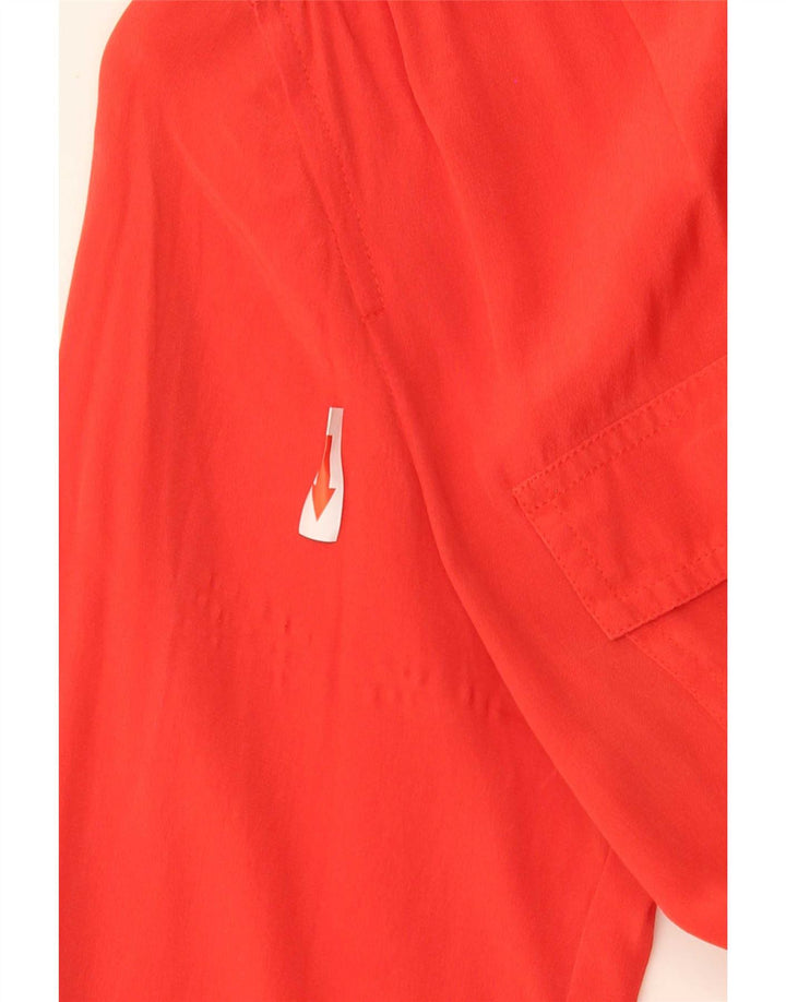 J. Crew Womens Shirt US 6 Medium Red Silk