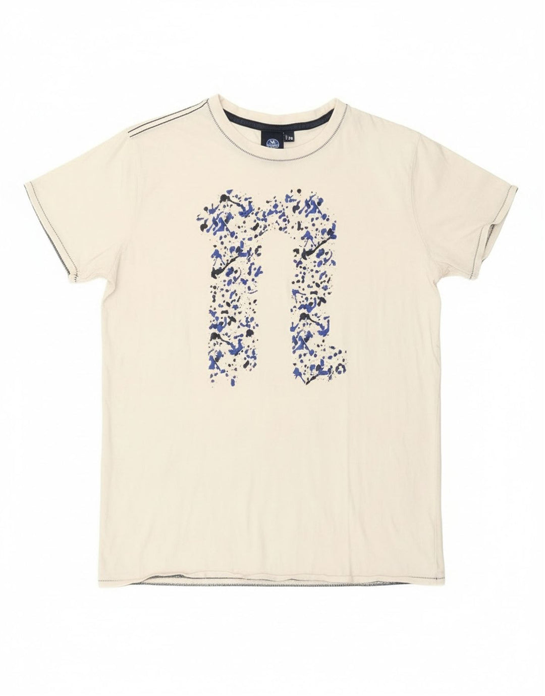 North Sails Boys Graphic T-Shirt Top 15-16 Years Off White Spotted