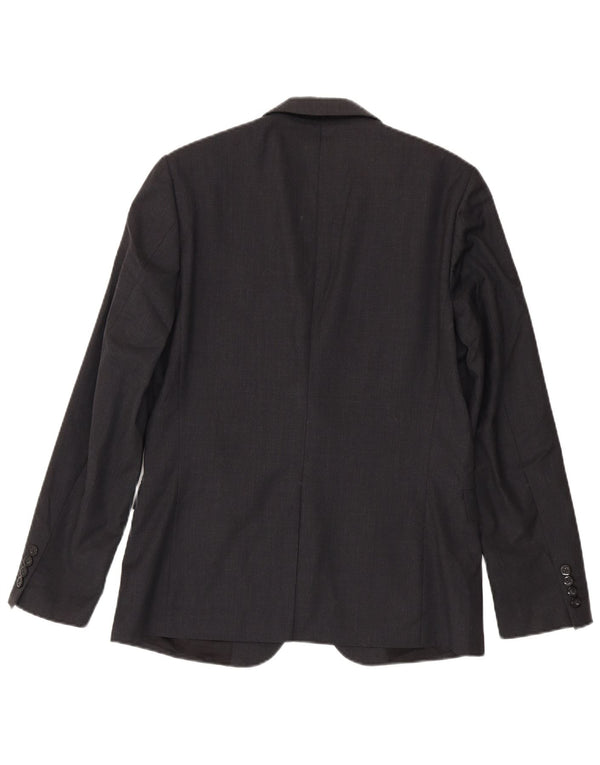 Dkny Mens 2 Button Blazer Jacket UK 40 Large Grey Wool