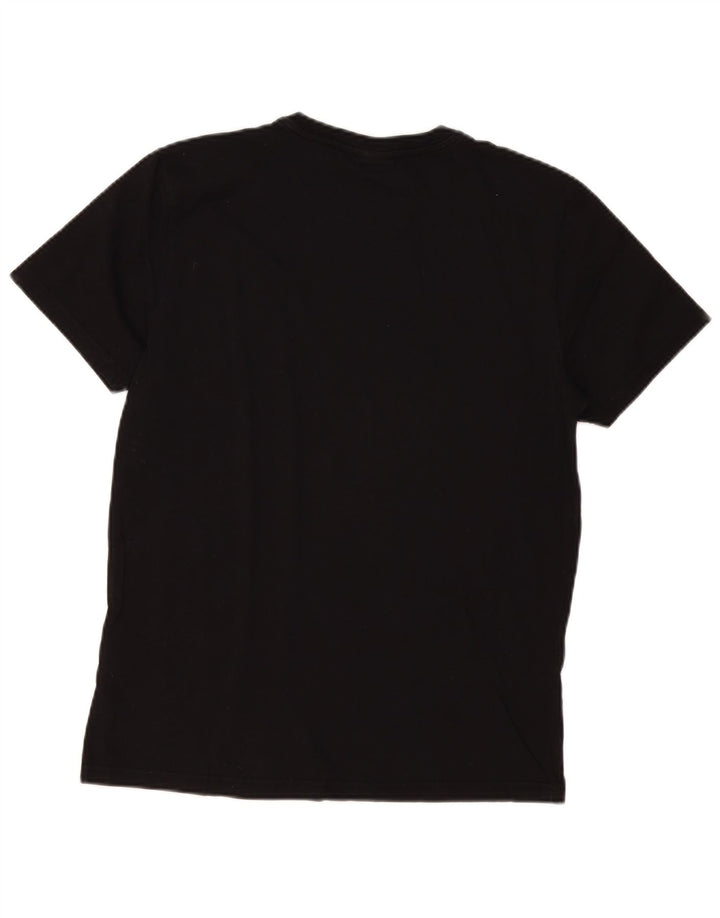 Napapijri Mens T-Shirt Top Medium Black Cotton