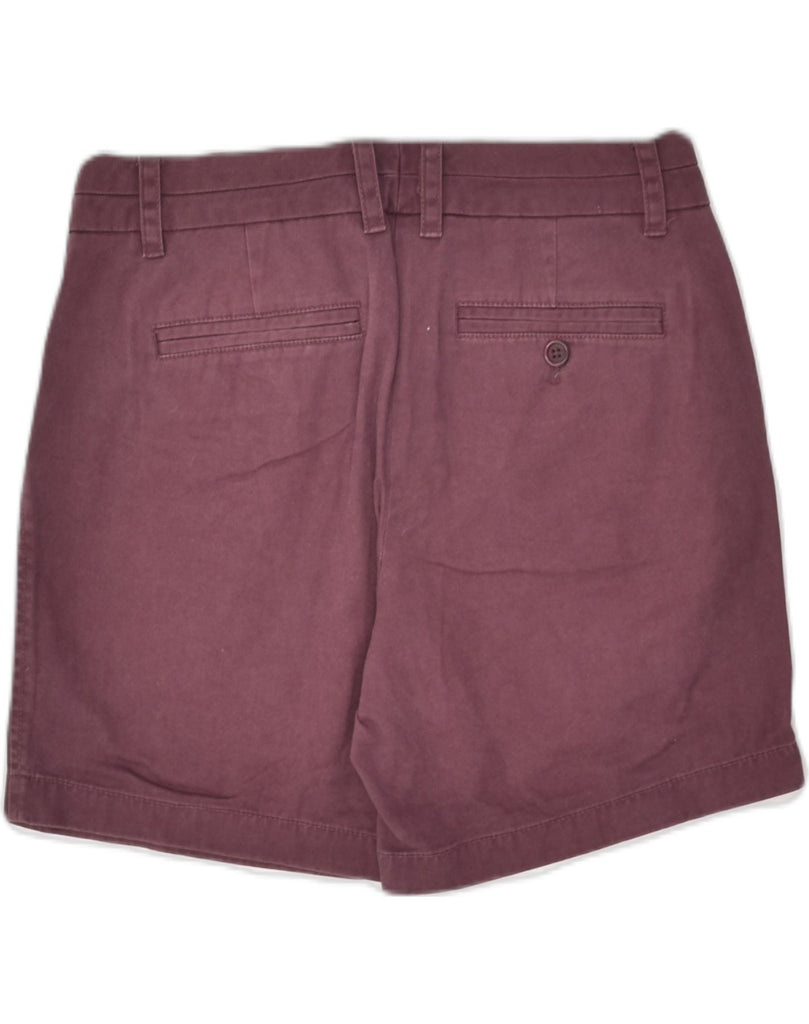 J. CREW Womens Chino Shorts US 4 Small W30 Maroon Cotton | Vintage J. Crew | Thrift | Second-Hand J. Crew | Used Clothing | Messina Hembry 