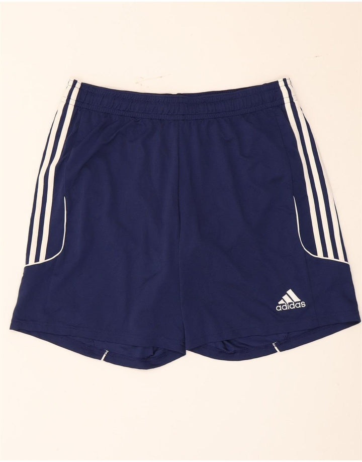 Adidas Mens Climalite Sport Shorts XL Navy Blue Polyester