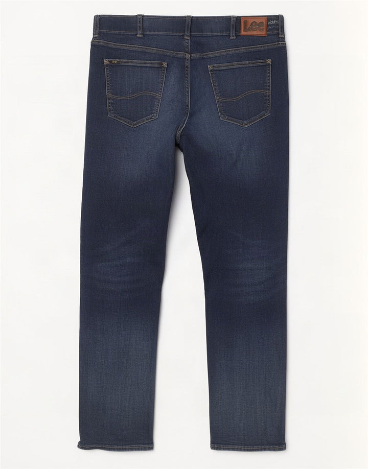 Lee Mens Straight Jeans W36 L32 Blue Cotton