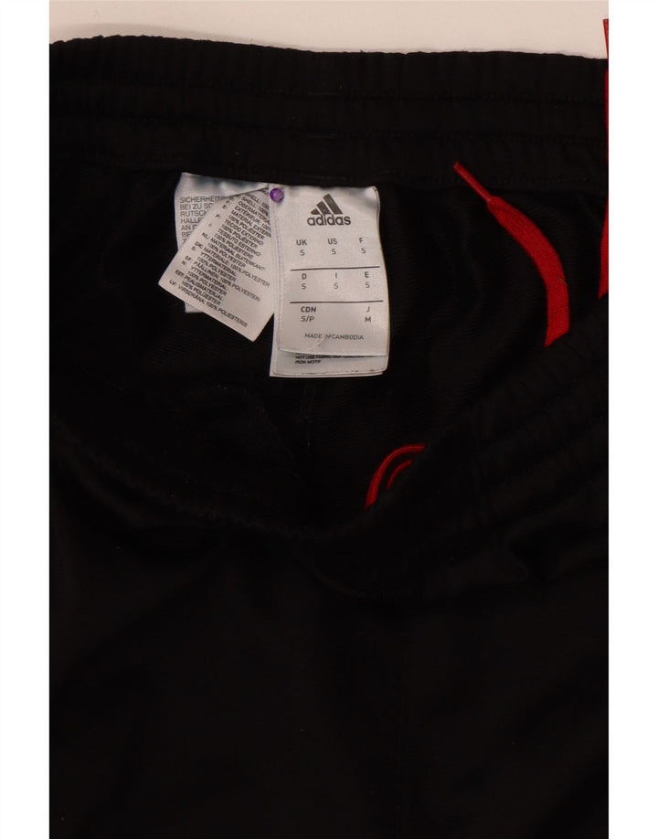 Adidas Mens Tracksuit Trousers Joggers Small  Black Polyester