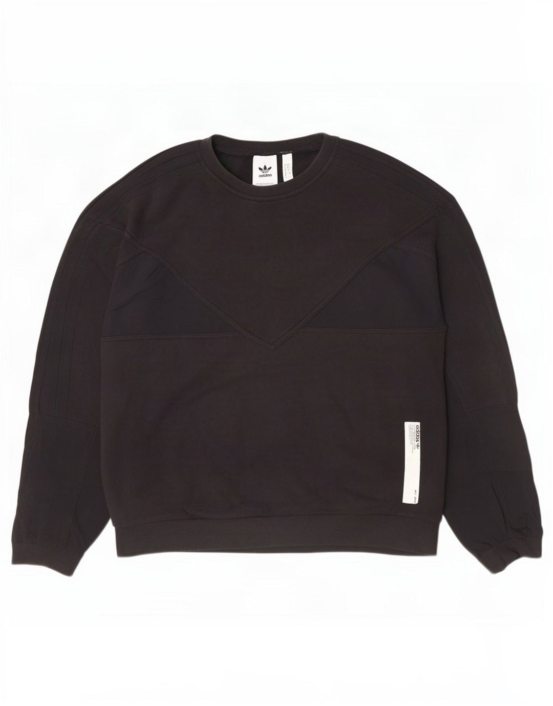 Adidas Mens Sweatshirt Jumper Medium Black Cotton