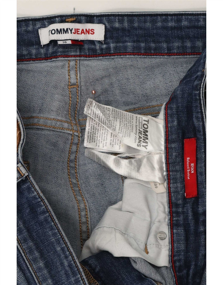 Tommy Hilfiger Mens Ryan Relaxed Fit Bootcut Jeans W36 L32 Blue Cotton
