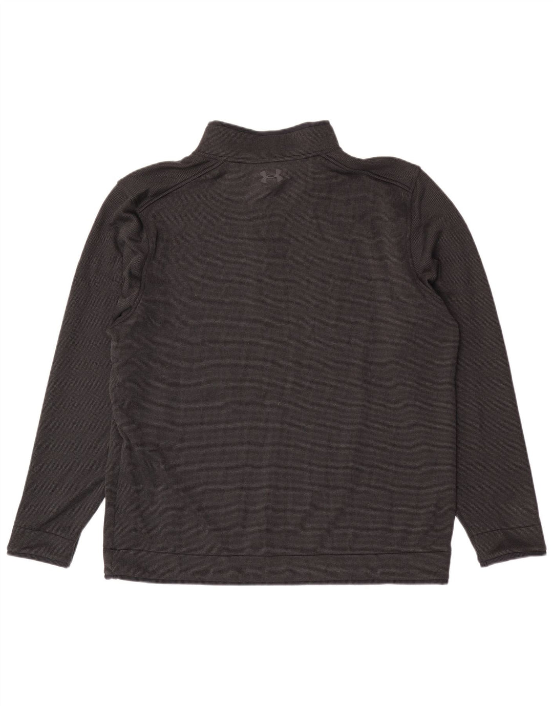 Under Armour Mens Zip Neck Sweatshirt Jumper 2XL Black Polyester