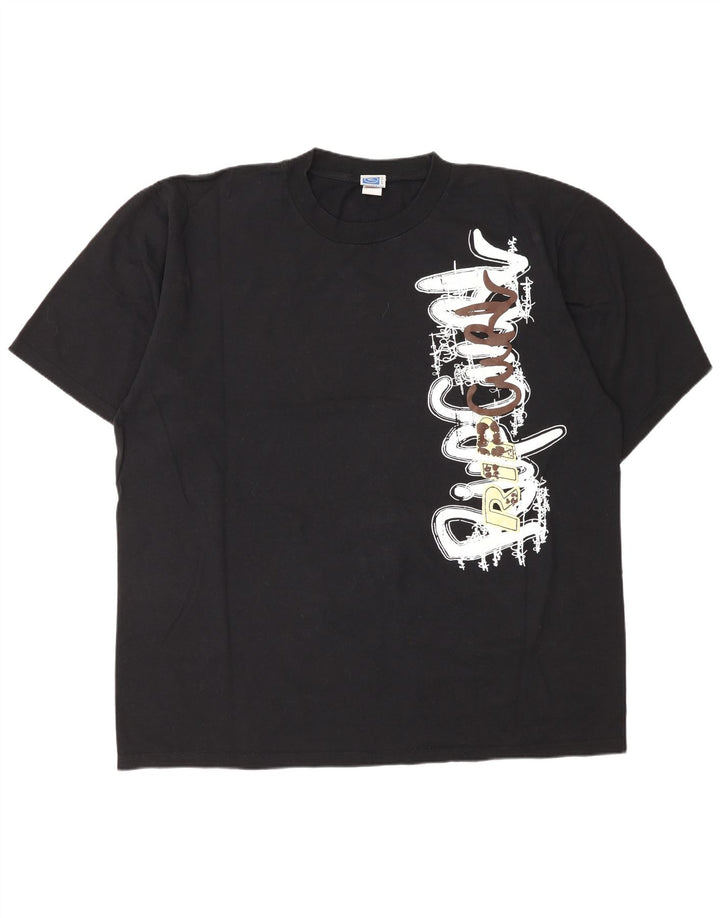 Rip Curl Mens Graphic T-Shirt Top 2XL Black Cotton