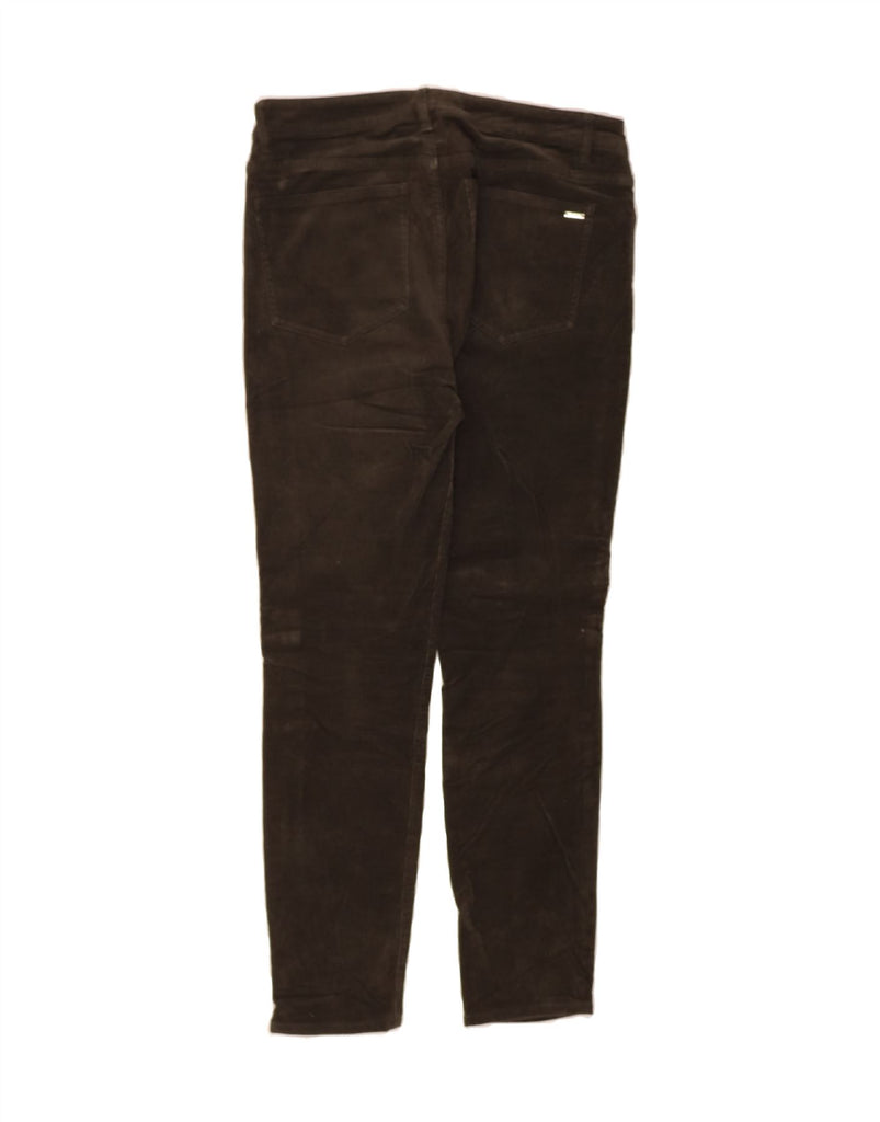 MASSIMO DUTTI Womens Slim Corduroy Trousers EU 38 Small W28 L26 Green Vintage Massimo Dutti and Second-Hand Massimo Dutti from Messina Hembry 
