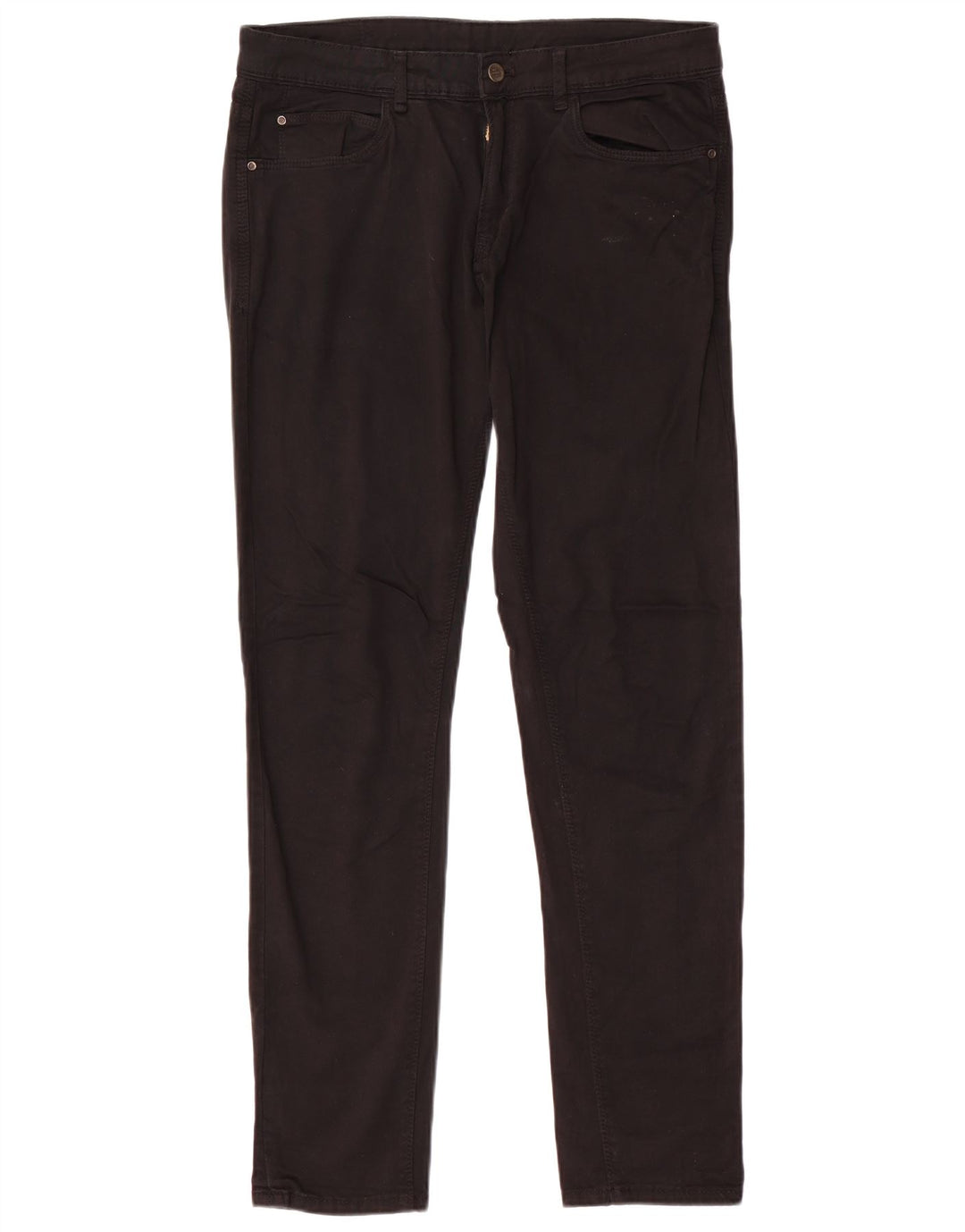 Zara Mens Slim Casual Trousers EU 40 Medium W31 L32 Black