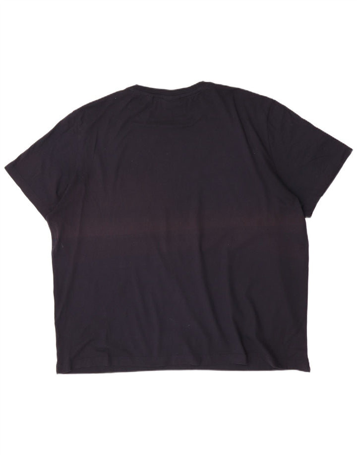 Gant Mens T-Shirt Top 5XL Navy Blue