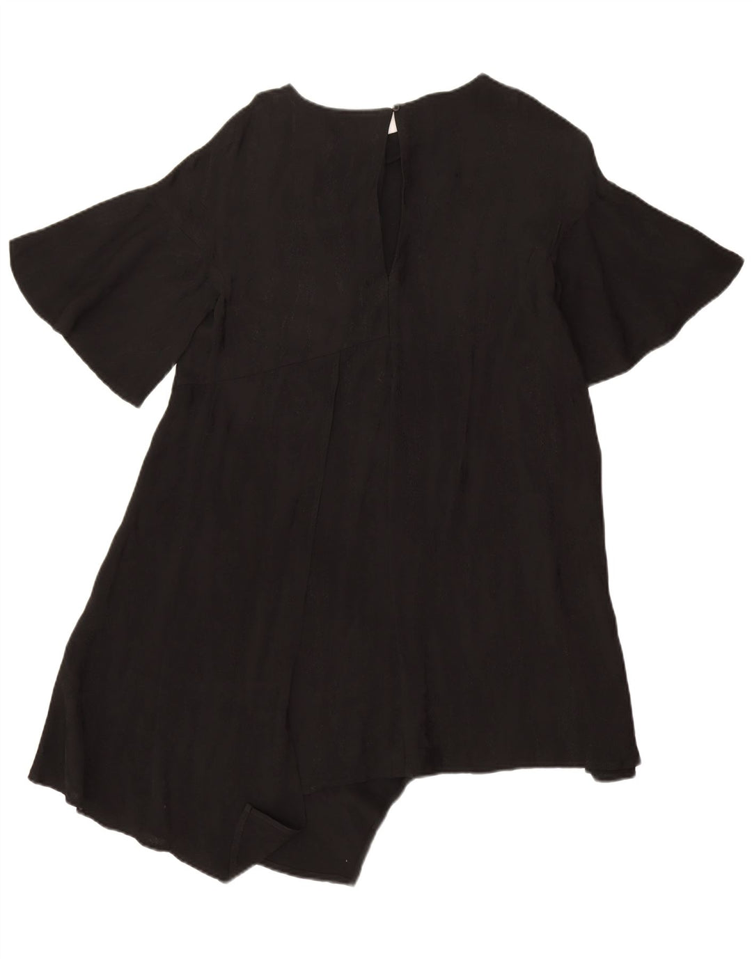 French Connection Womens Asymmetrical Dress UK 10 Small Black Viscose