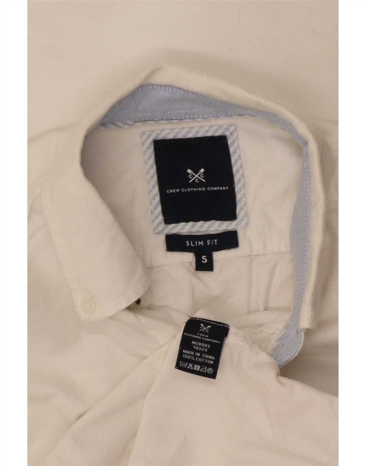Crew Clothing Mens Slim Fit Shirt Small White Cotton