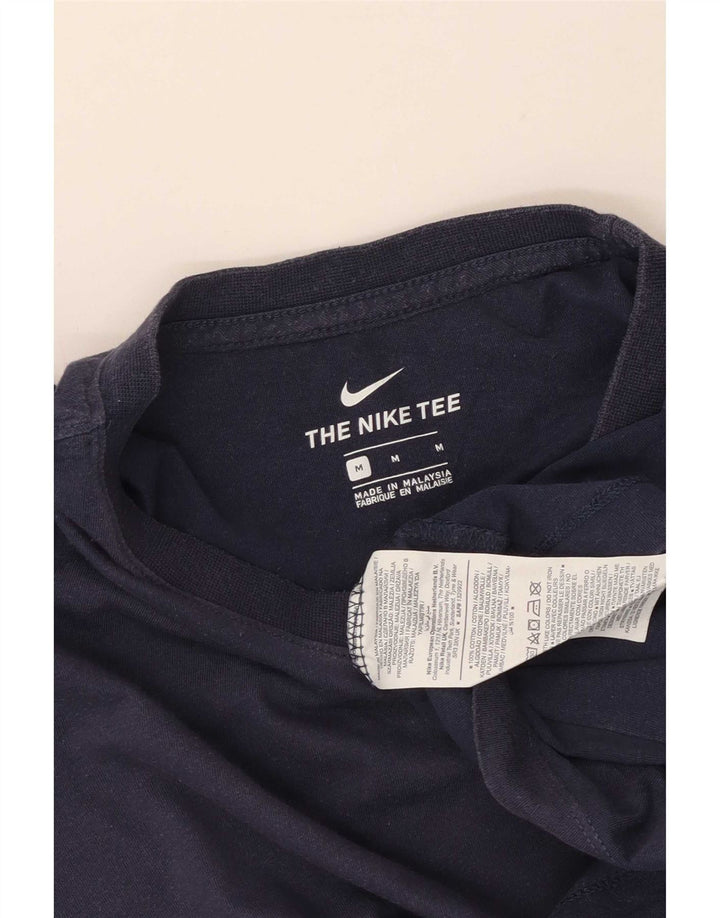 Nike Mens T-Shirt Top Medium Navy Blue Cotton
