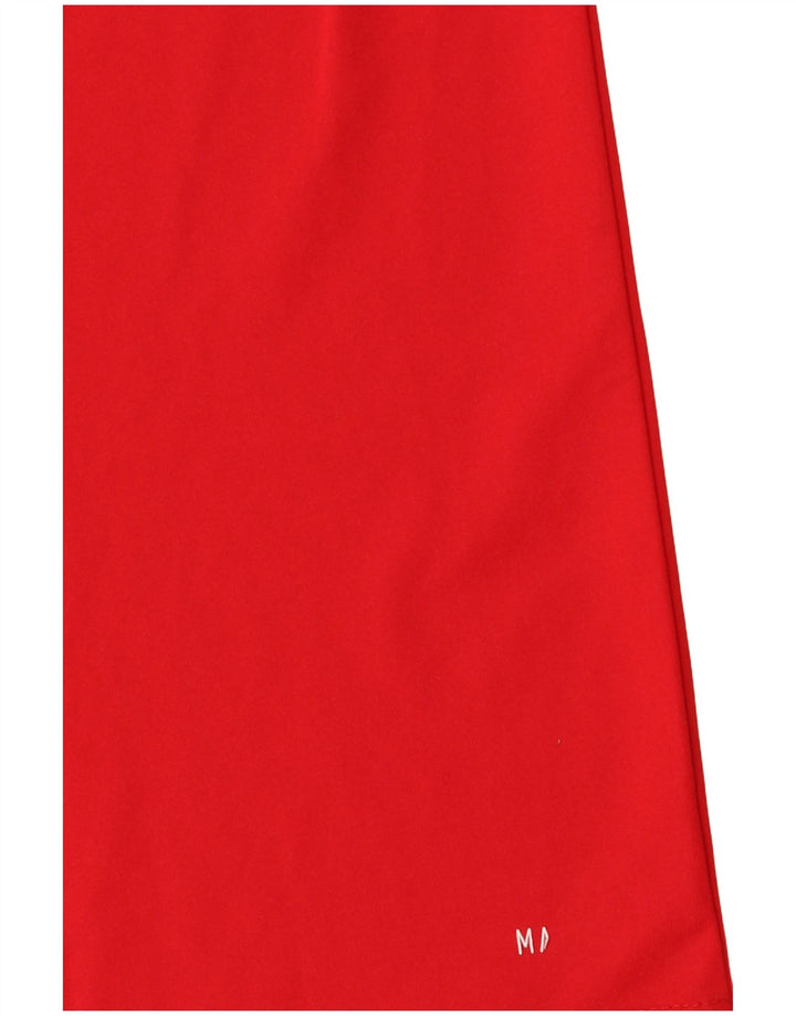 Adidas Mens T-Shirt Top Small Red Polyester