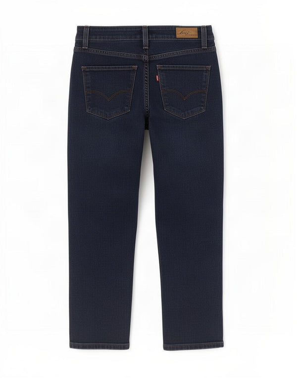 Levi's Womens Demi Curve Capri Jeans US 2 XS W26 L21 Navy Blue Cotton