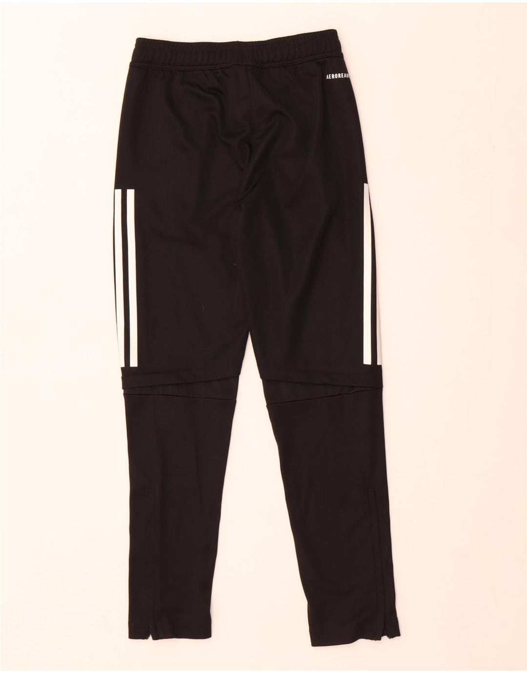 Adidas Boys Aeroready Tracksuit Trousers 9-10 Years Black Polyester