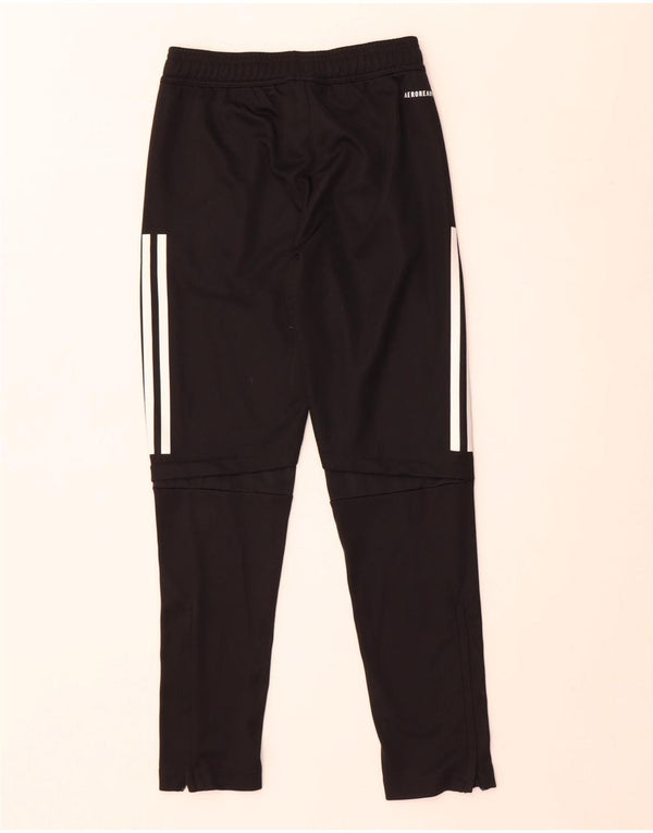 Adidas Boys Aeroready Tracksuit Trousers 9-10 Years Black Polyester