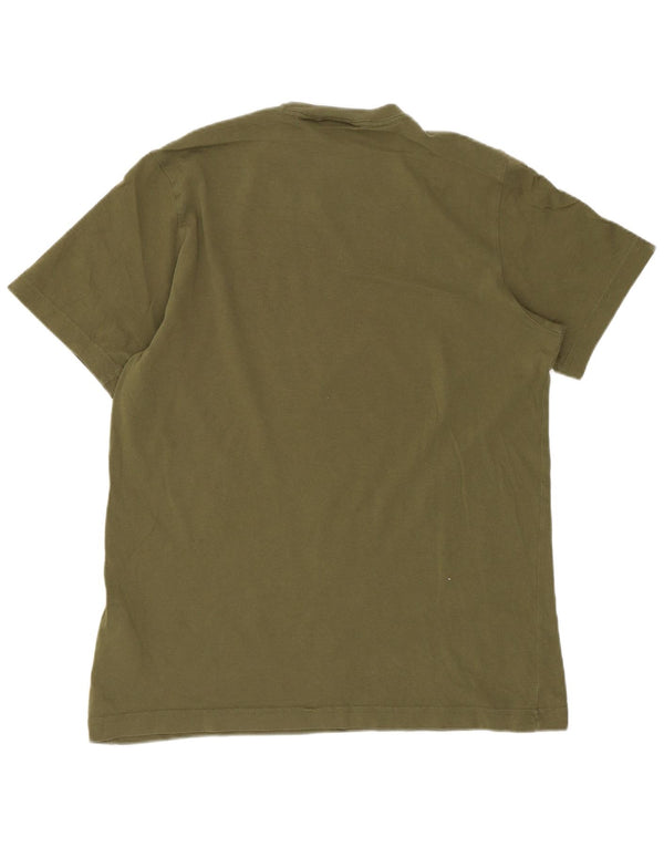 Adidas Mens Regular Graphic T-Shirt Top XS Khaki Cotton