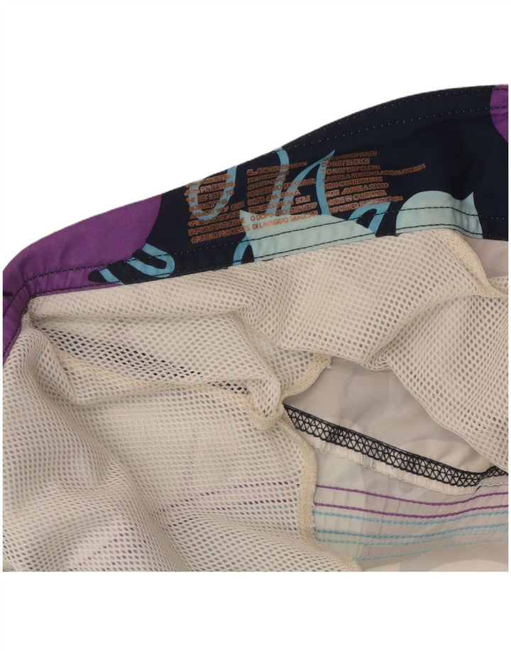 Sundek Mens Swimming Shorts XL  Purple Floral Polyester