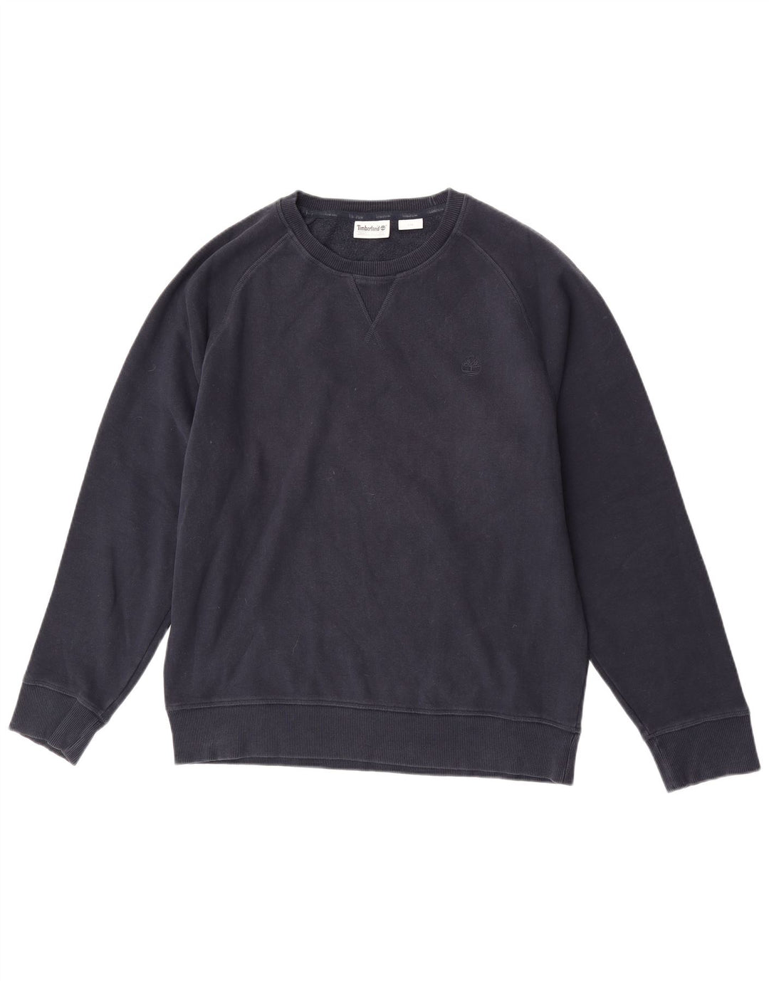 Timberland Mens Sweatshirt Jumper Large Navy Blue Cotton