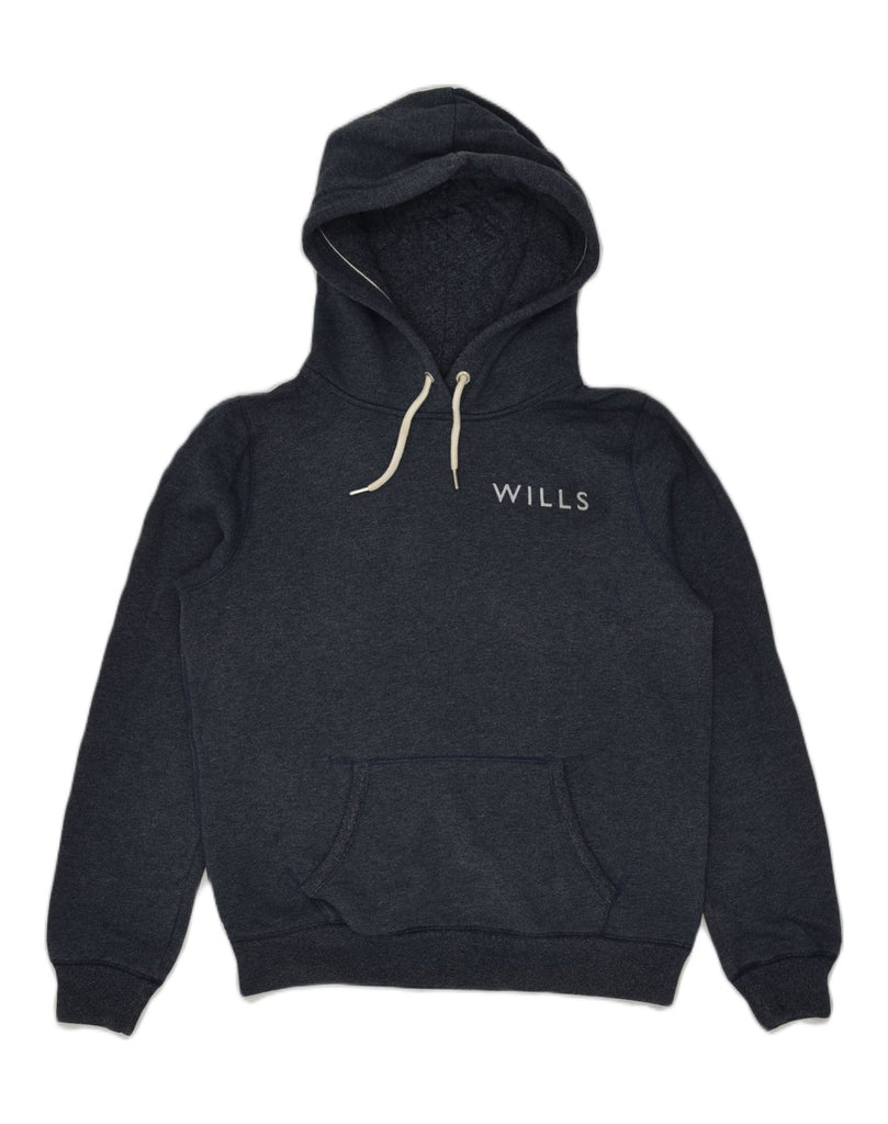 JACK WILLS Womens Hoodie Jumper UK 12 Medium Navy Blue Cotton | Vintage Jack Wills | Thrift | Second-Hand Jack Wills | Used Clothing | Messina Hembry 