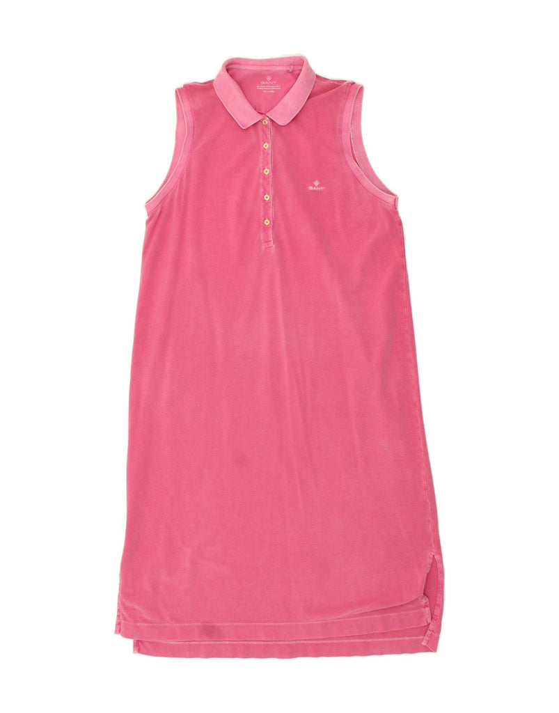 GANT Womens Sleeveless Polo Dress UK 18 XL Pink Vintage Gant and Second-Hand Gant from Messina Hembry 