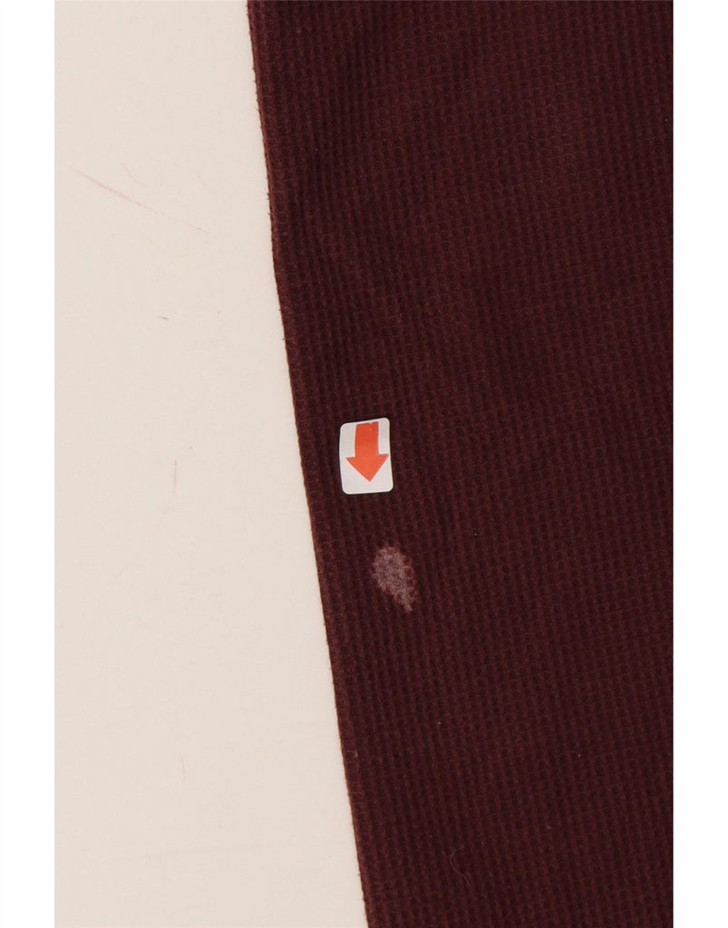 MOUNTAIN WAREHOUSE Mens Zip Neck Sweatshirt Jumper Large Burgundy Cotton Vintage Mountain Warehouse and Second-Hand Mountain Warehouse from Messina Hembry 