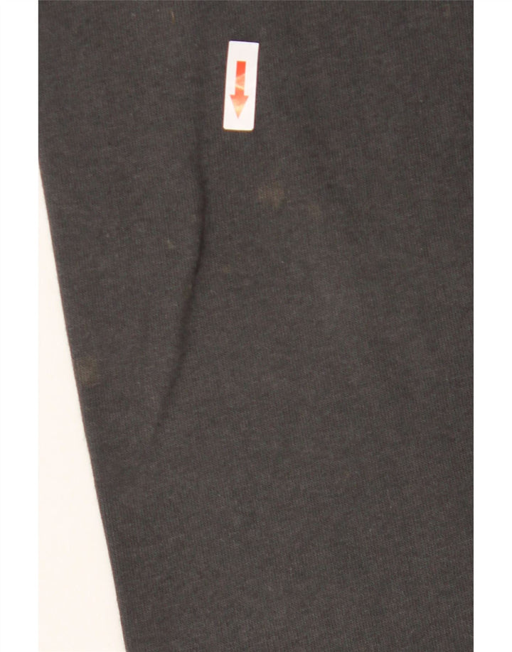 Champion Mens Zip Hoodie Sweater Large Grey Cotton