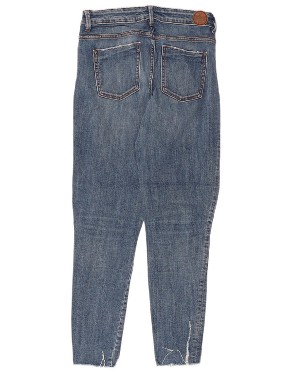 Zara Womens Distressed Skinny Jeans EU 36 XS W26 L26 Blue Cotton