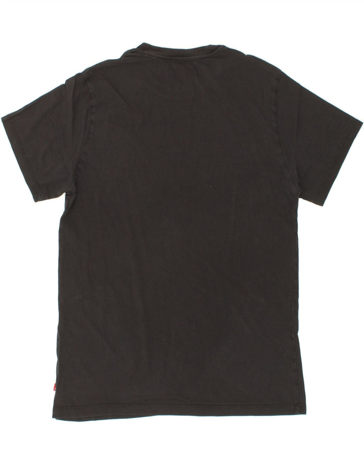 LEVI'S Mens Graphic T-Shirt Top Small Black Vintage Levi's and Second-Hand Levi's from Messina Hembry 
