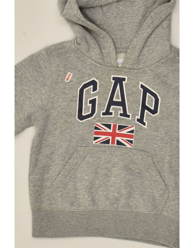 GAP Baby Boys Graphic Hoodie Jumper 18-24 Months Grey Cotton | Vintage Gap | Thrift | Second-Hand Gap | Used Clothing | Messina Hembry 