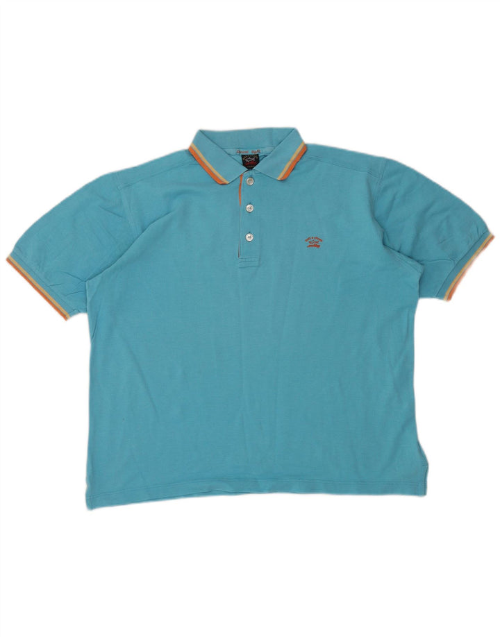 Paul & Shark Mens Polo Shirt Medium Blue