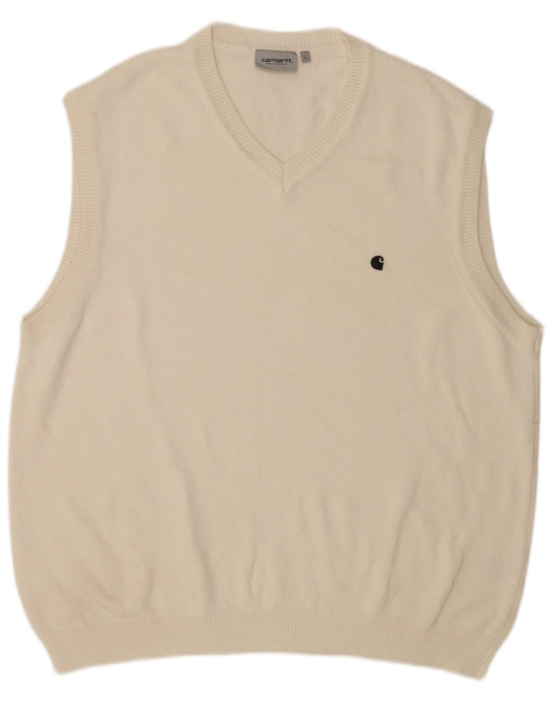 Carhartt Mens Vest Tank Top Large White Cotton