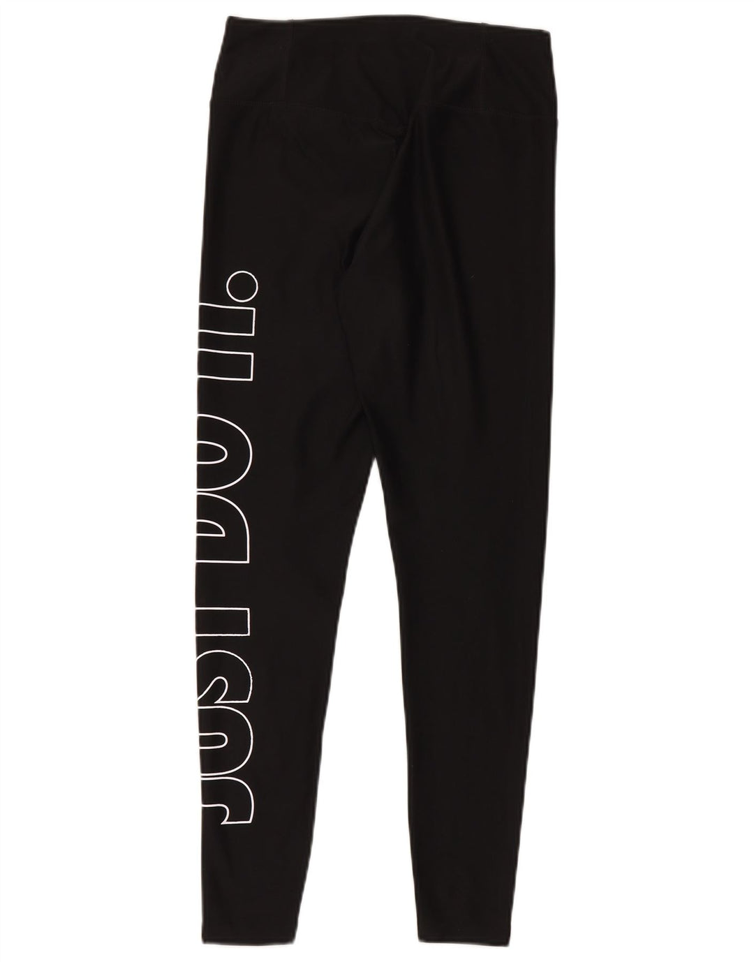 Nike Womens Dri Fit Graphic Leggings UK 10 Small  Black Polyester