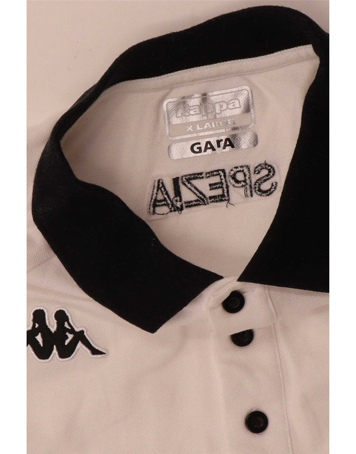 Kappa Mens Gara Rugby Polo Shirt XL White