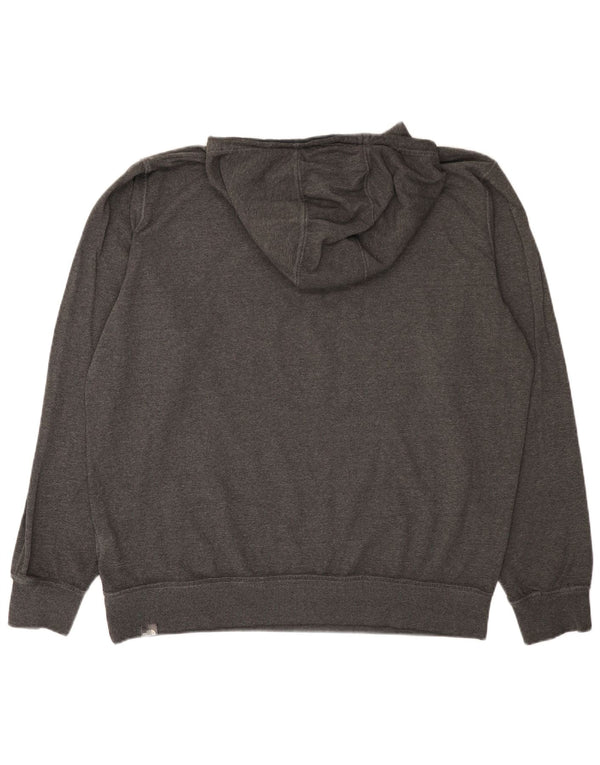 The North Face Mens Graphic Hoodie Jumper 2XL Grey Cotton