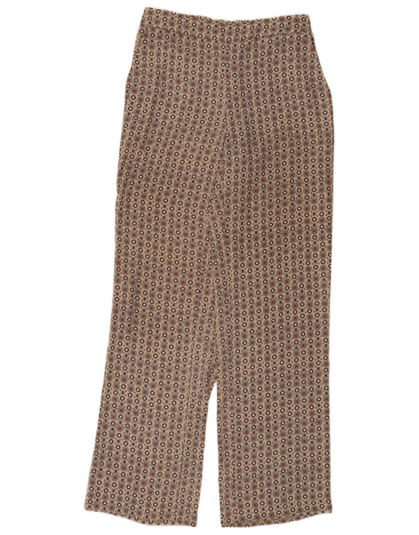 Autograph Womens Chino Trousers UK 12 Medium W28 L32 Pink Geometric