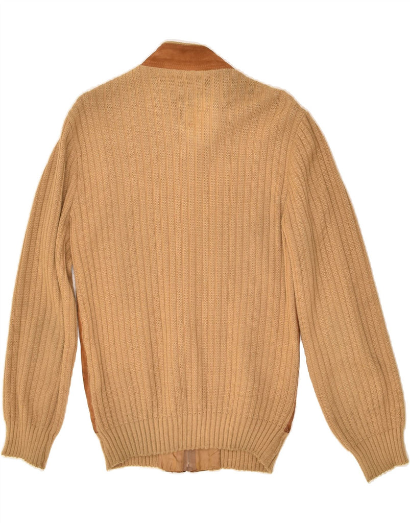 VINTAGE Mens Cardigan Sweater IT 48 Medium Brown Wool | Vintage Vintage | Thrift | Second-Hand Vintage | Used Clothing | Messina Hembry 