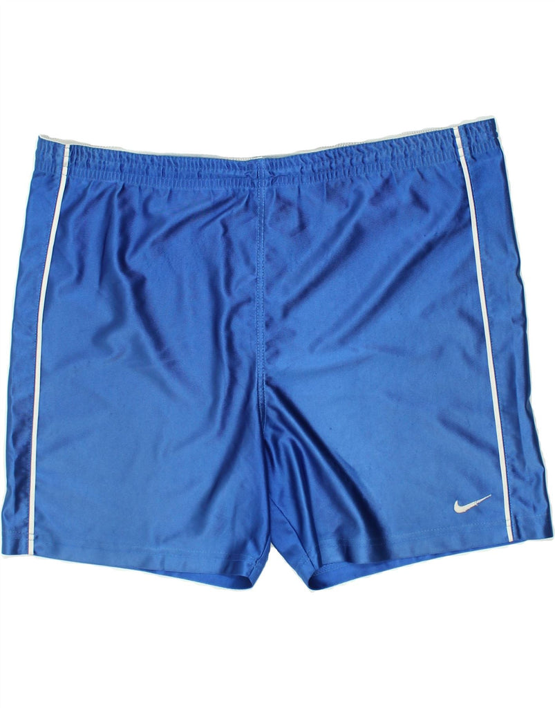 NIKE Mens Sport Shorts XL Blue Polyester | Vintage Nike | Thrift | Second-Hand Nike | Used Clothing | Messina Hembry 