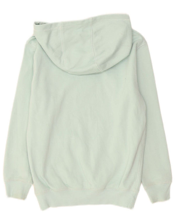 Champion Girls Graphic Hoodie Jumper 9-10 Years Turquoise Cotton